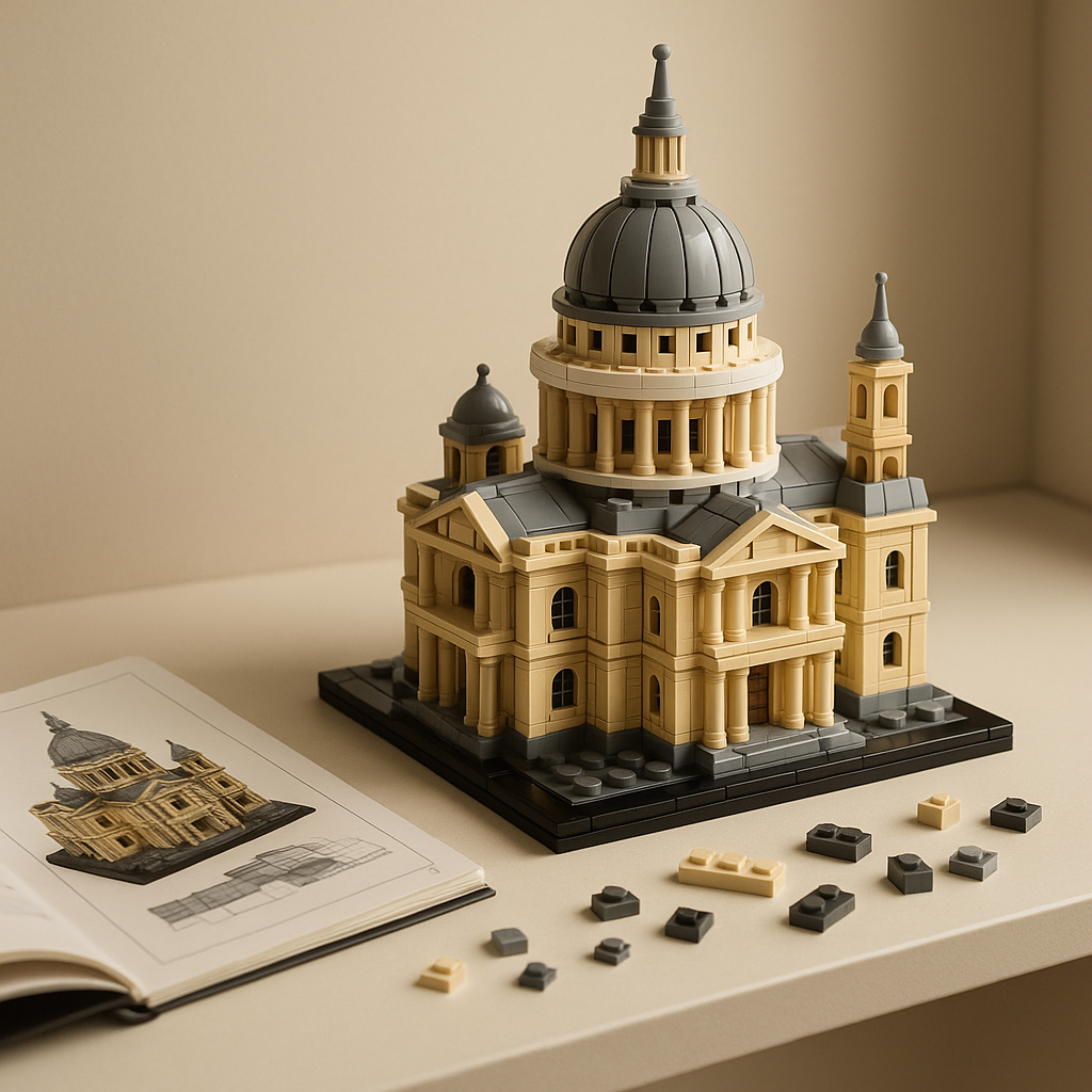 LEGO architecture landmark build on clean shelf — what kids want for Christmas